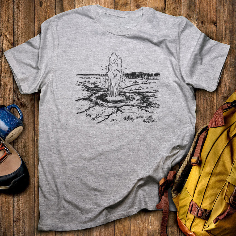 Yellowstone Line Drawing T-Shirt